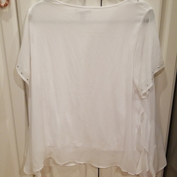 Alfani Woman Top Flowy w Jeweled neckline 2X  C020 - Picture 5 of 5